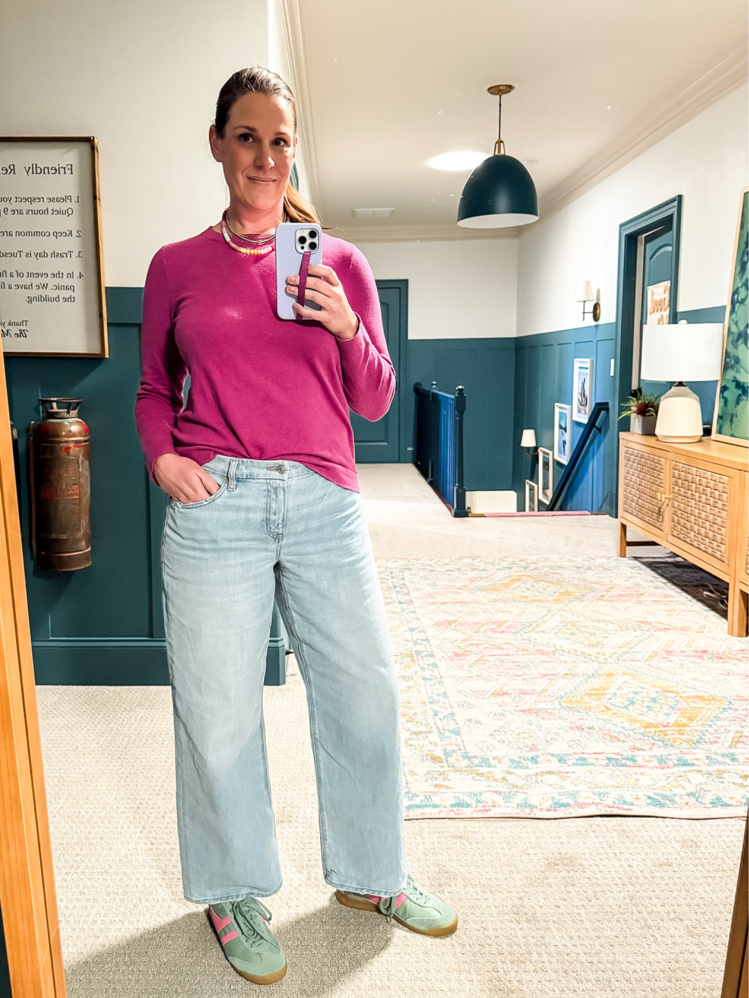 My favorite colorful sneakers are finally back in stock. These are my favorite jeans of all time. Also, my cotton sweater is no longer available in this color, but I’ve linked one of the colors that is currently available and is similar. I have this sweater and several colors. It’s lightweight and comfortable!

#LTKMidsize #LTKShoeCrush #LTKOver40