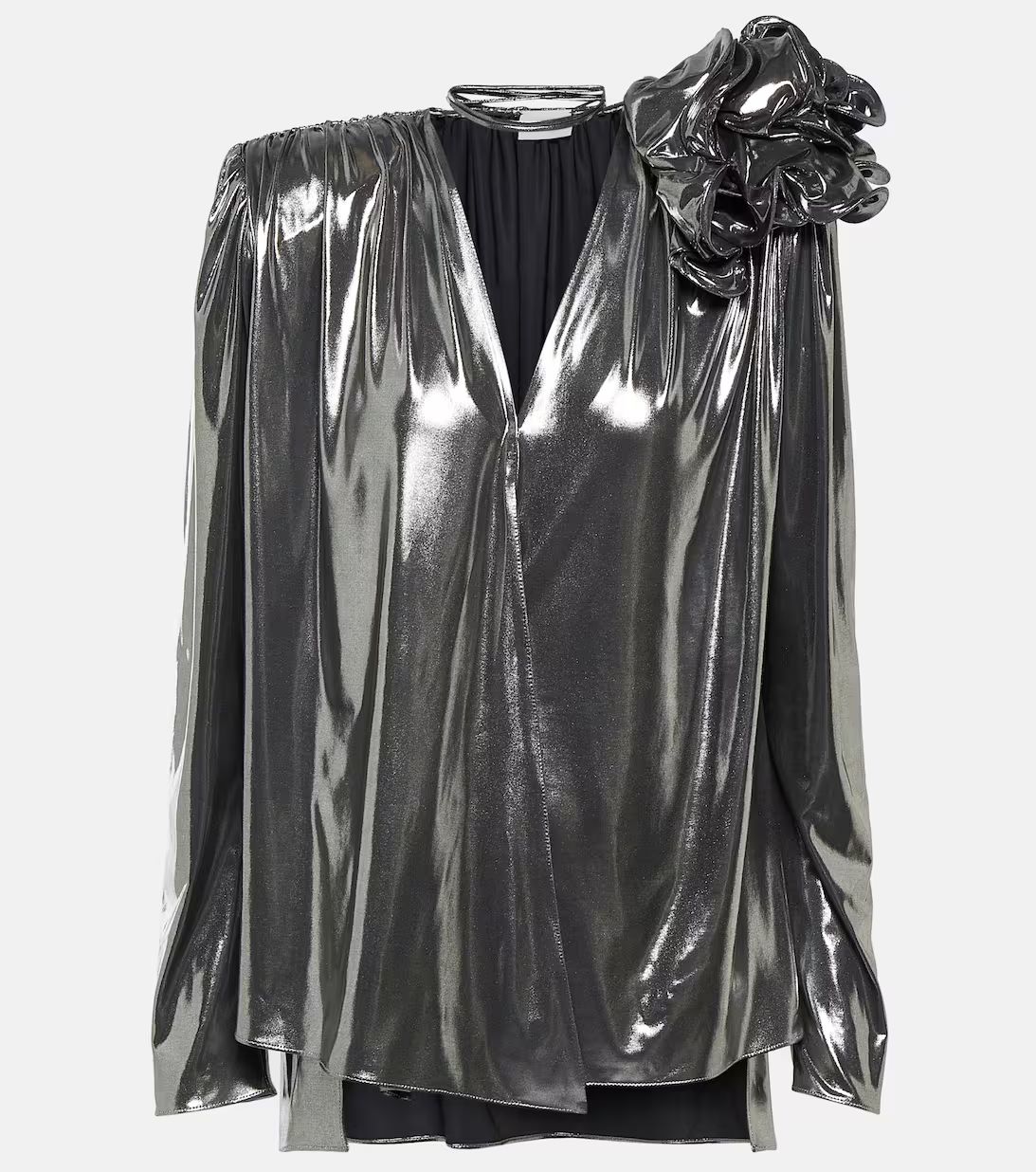 Appliqué metallic blouse | Mytheresa (US/CA)