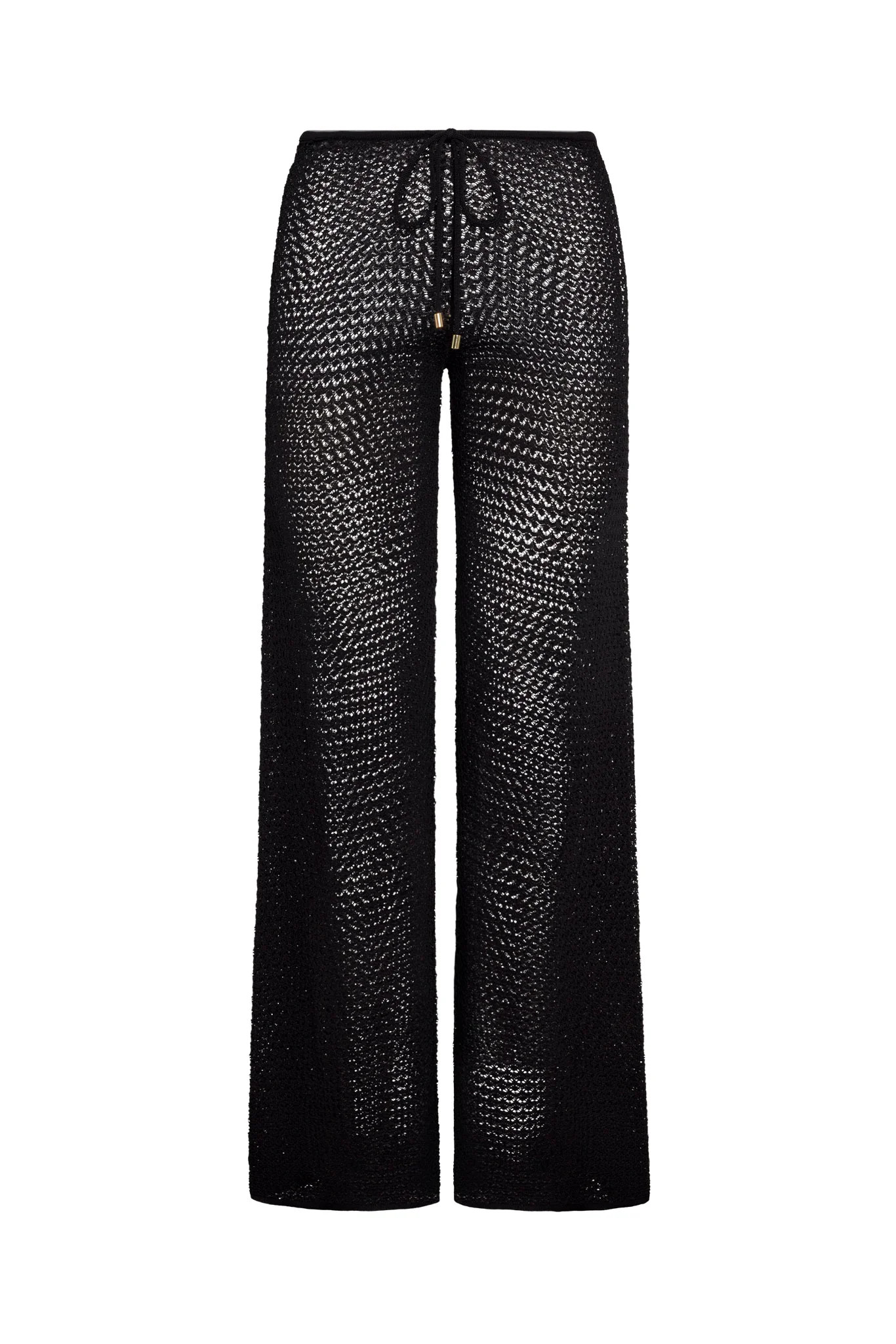 Belize Knit Pant - Black Lace Crochet | Monday Swimwear