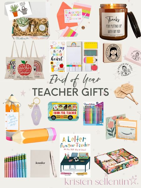 End of Year TEACHER GIFTS 

#education #children #school #teachergifts #lastdayofschool

#LTKGiftGuide #LTKkids #LTKfindsunder50