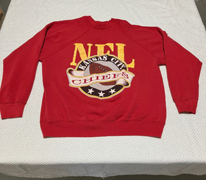 Vintage NFL Kansas City Chiefs Red Sweatshirt Pullover Size L MADE IN USA  | eBay | eBay US