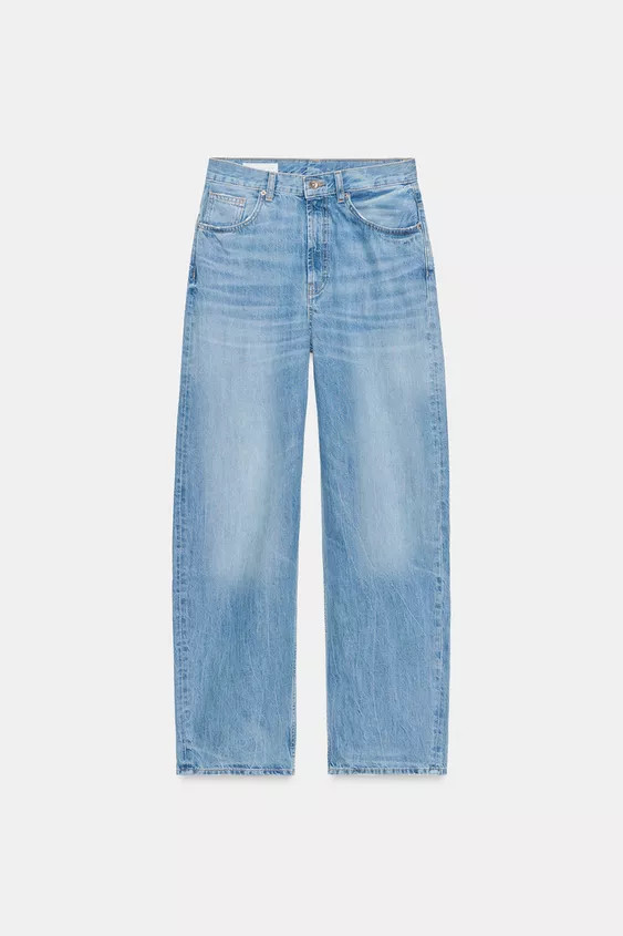 TRF HI-RISE STRAIGHT LEG JEANS | Zara Canada