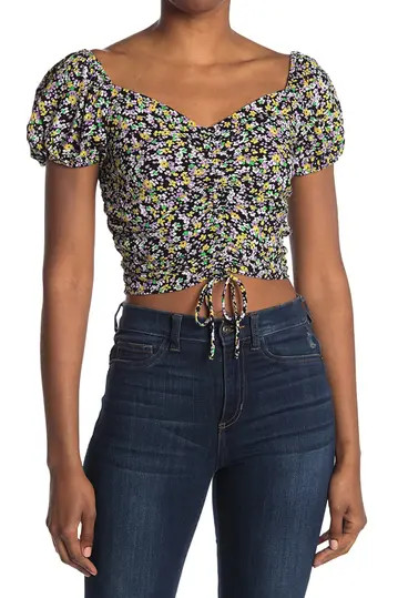 Cap Sleeve Cinched Front Blouse | Nordstrom Rack