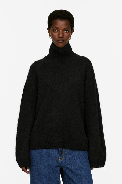 Pull à col roulé – Noir – Femme – ARKET FR | Arket EU
