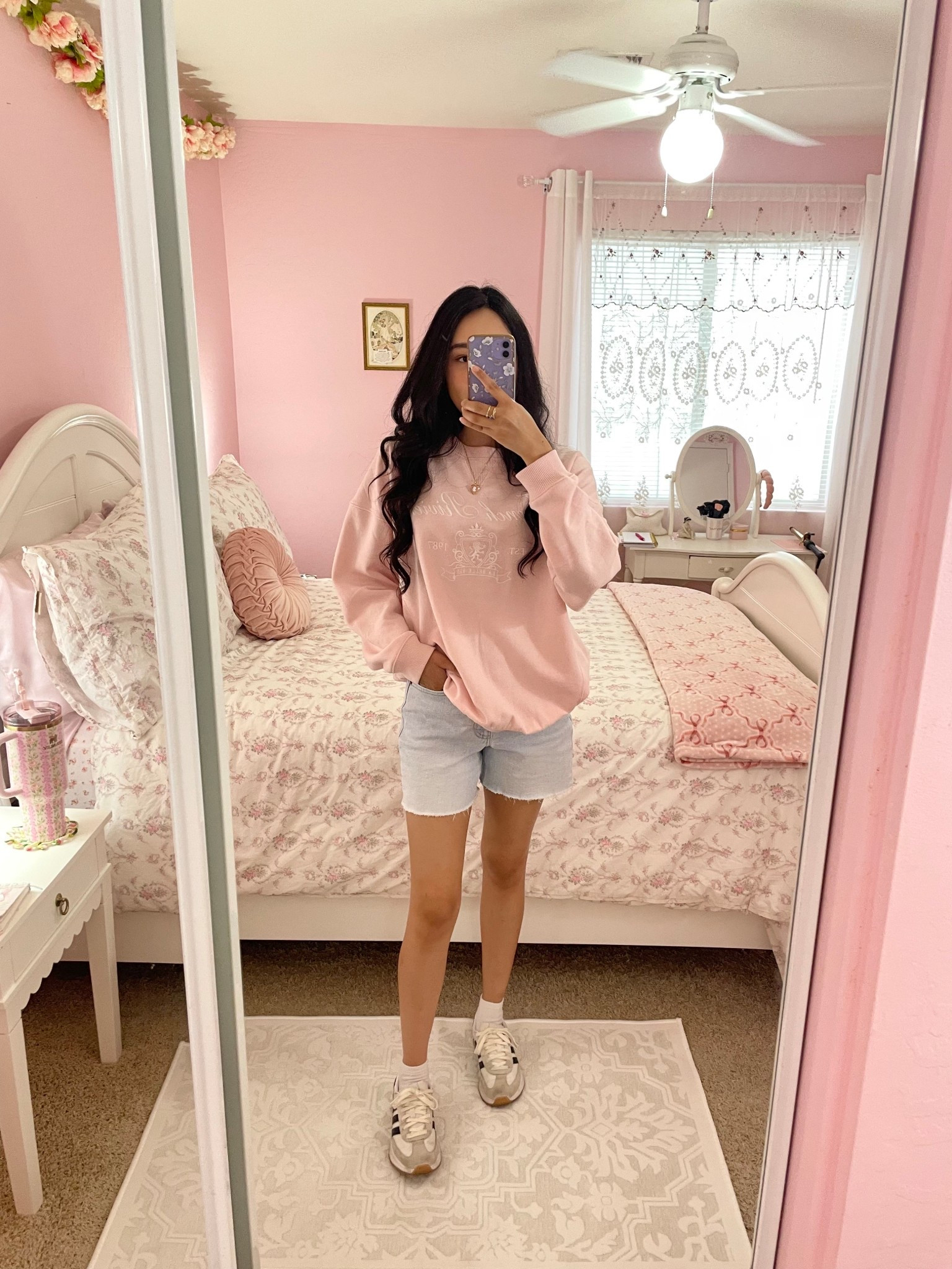 I love this cutie pink sweatshirt from Aeropostale! This is a cozy outfit for running errands or going to watch the sunset on the beach! 🌸🥥🌊

#girlystyle #summeroutfit #aeropostale 

#LTKSeasonal #LTKShoeCrush #LTKFindsUnder100