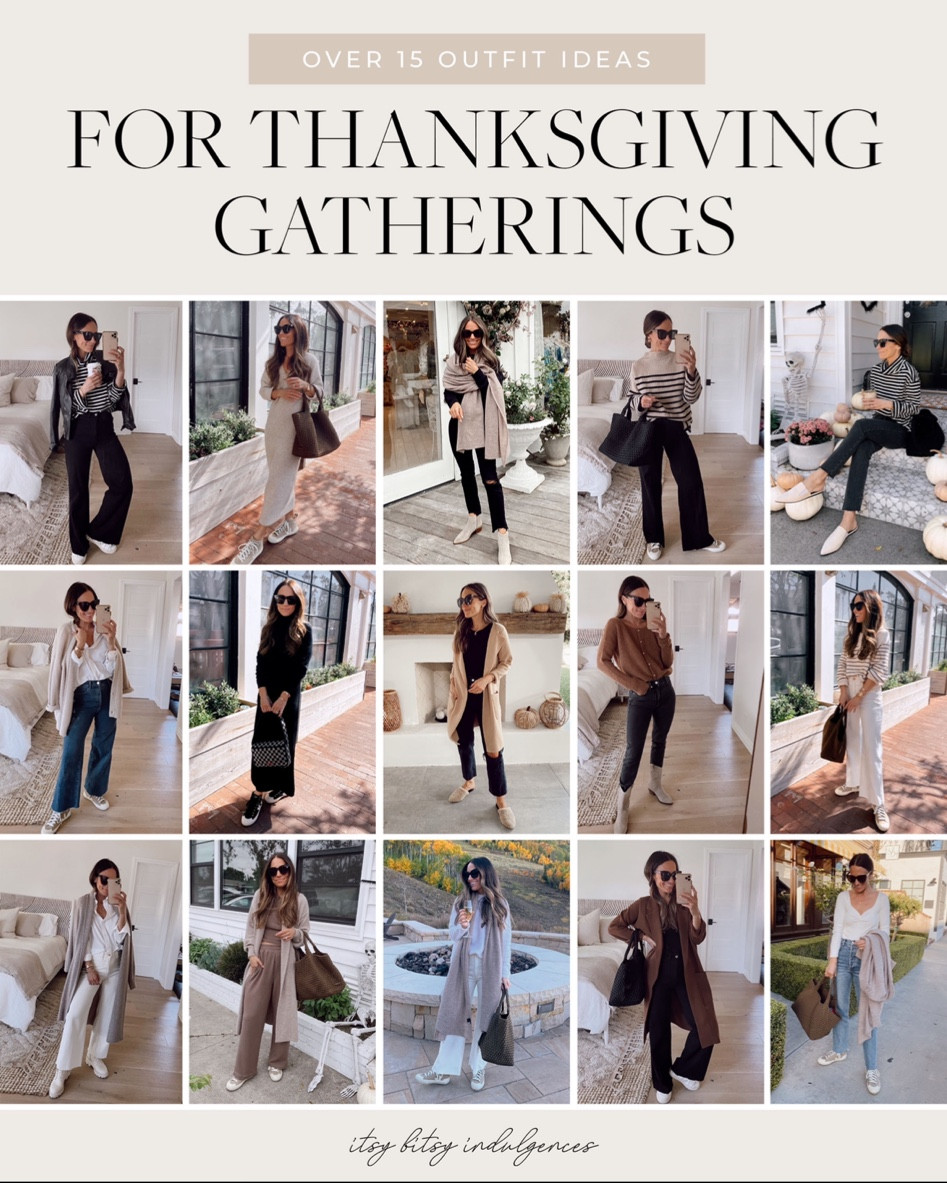 Over 20 outfits for thanksgiving on the blog today (itsybitsyindulgences.com) 

#LTKstyletip #LTKSeasonal #LTKCyberweek