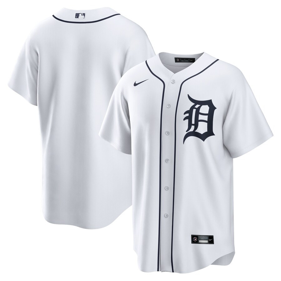 Men's Detroit Tigers Nike White Home Blank Replica Jersey | MLB Shop