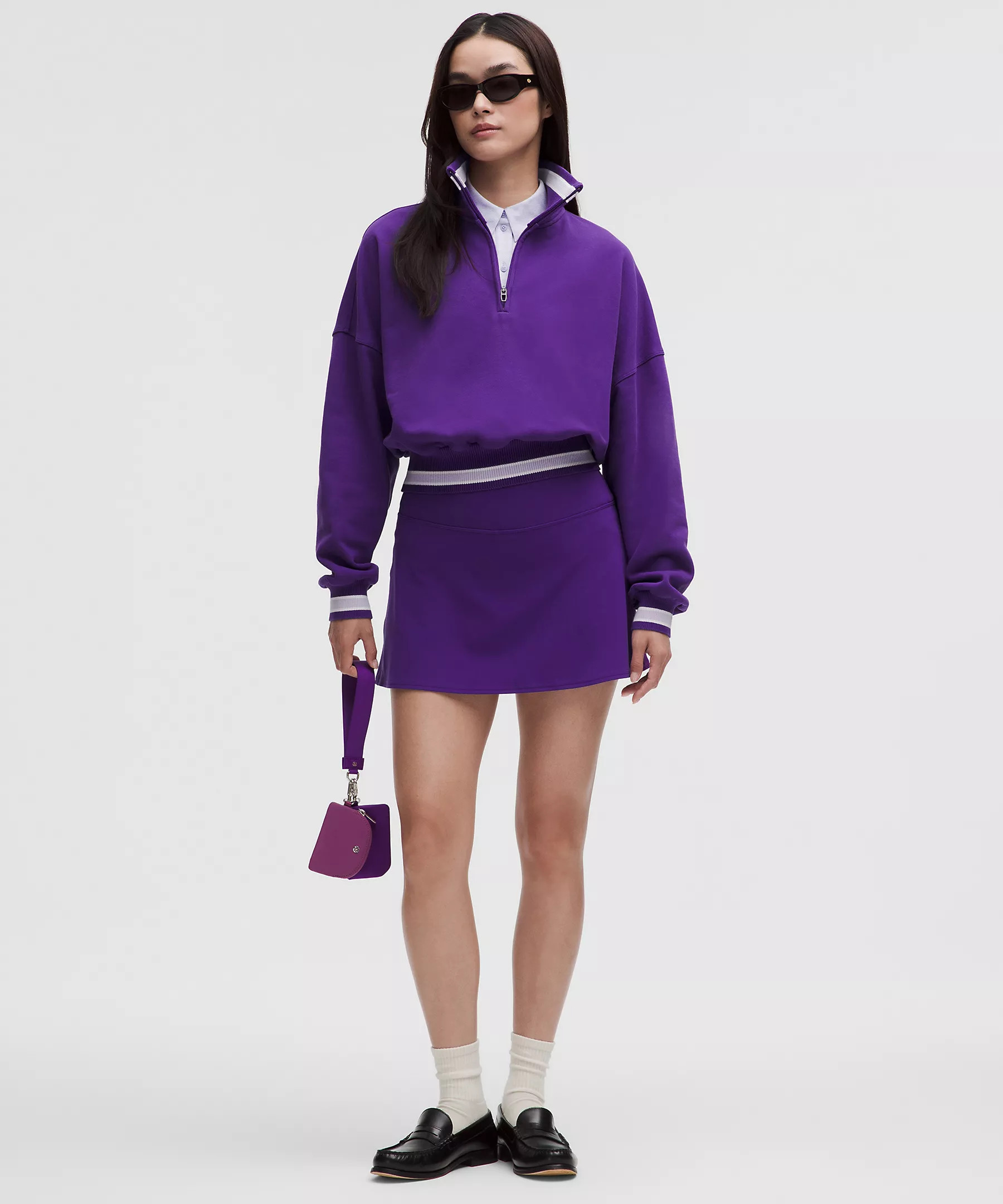 Perfectly Oversized Ringer Funnel-Neck Half Zip | Lululemon (US)