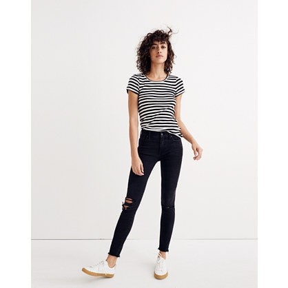 Tall 9" High-Rise Skinny Jeans in Black Sea | Madewell