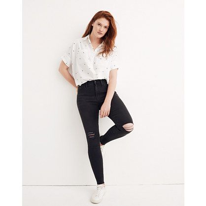 Tall 9" High-Rise Skinny Jeans in Black Sea | Madewell