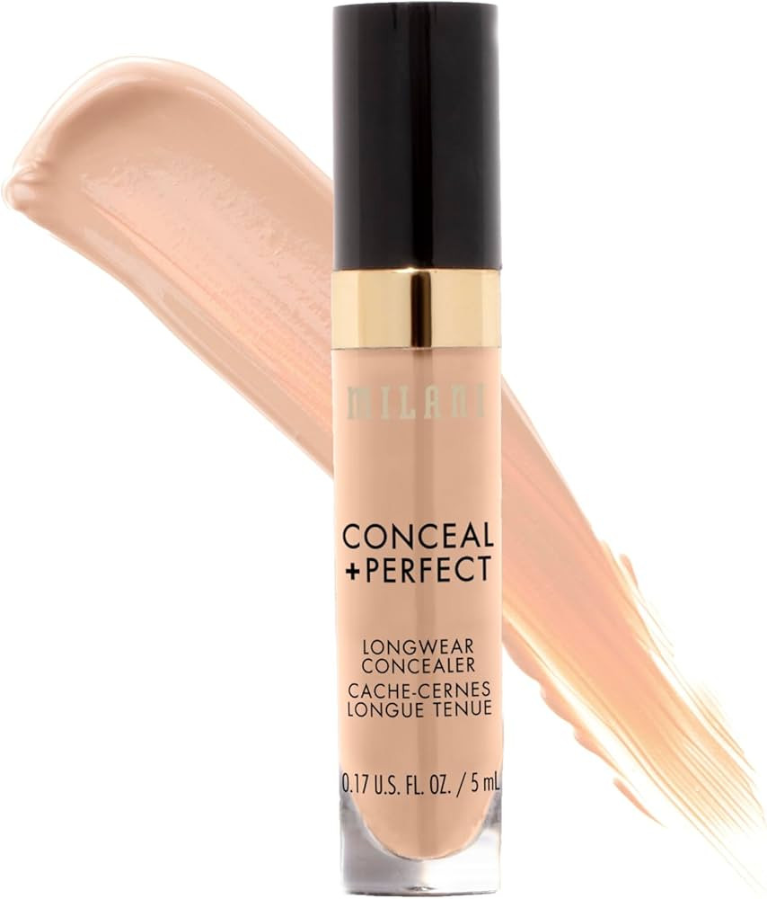 Milani Conceal + Perfect Longwear Concealer - Light Beige (0.17 Fl. Oz.) Vegan, Cruelty-Free Liqu... | Amazon (US)