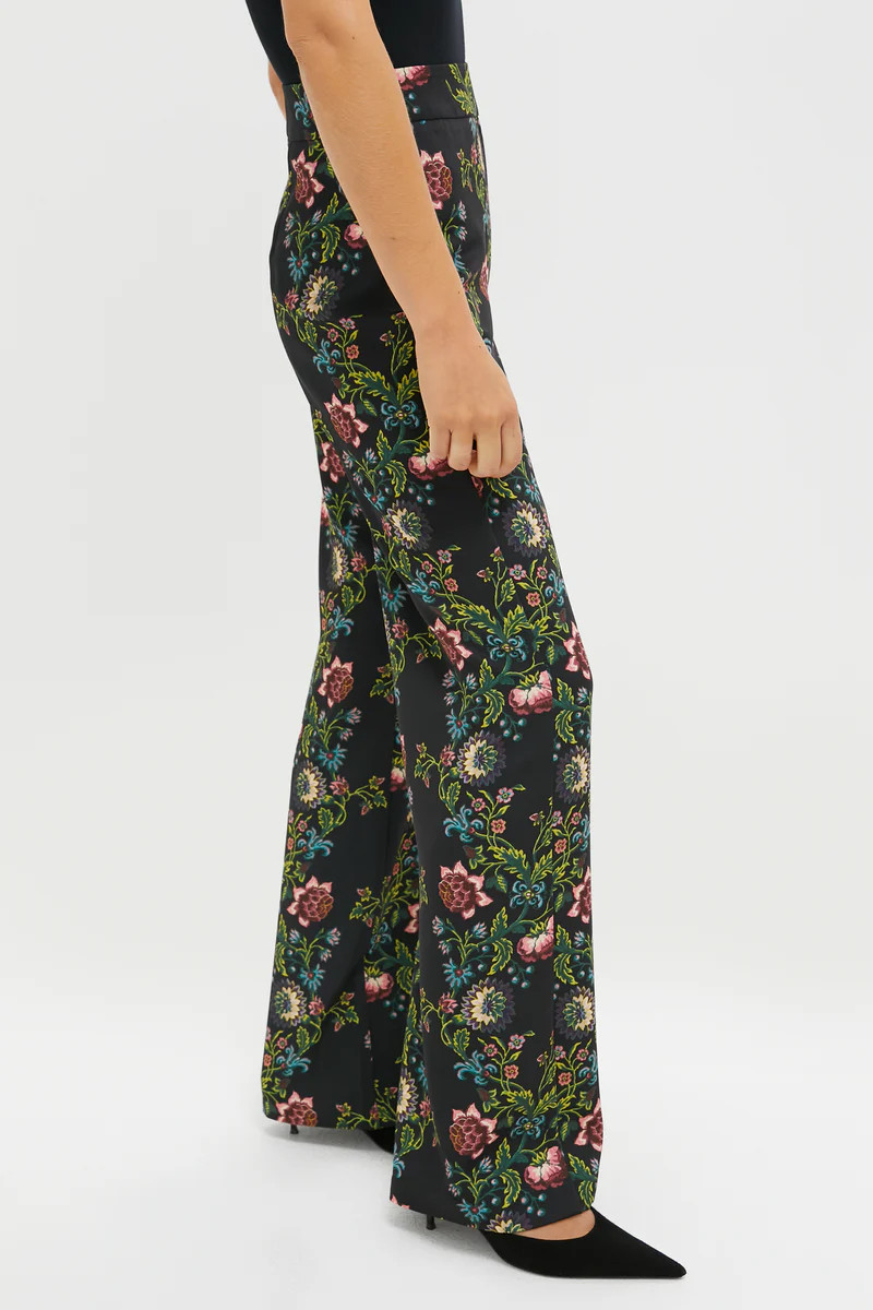 Midnight Moonflower Drapey Twill Erin Pants | Tuckernuck (US)