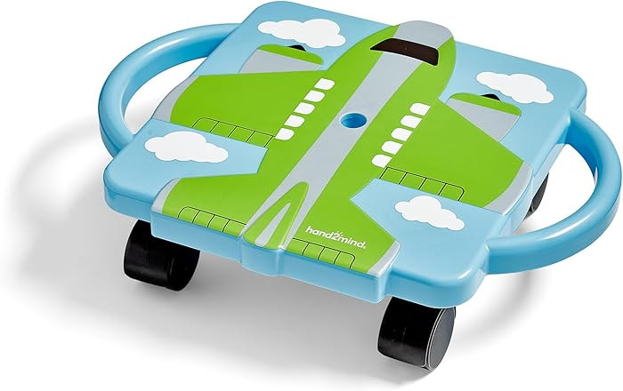 hand2mind Green Plane Glider Scooter Board, Floor Scooter Board, Gross Motor Toys, Kids Exercise ... | Amazon (US)