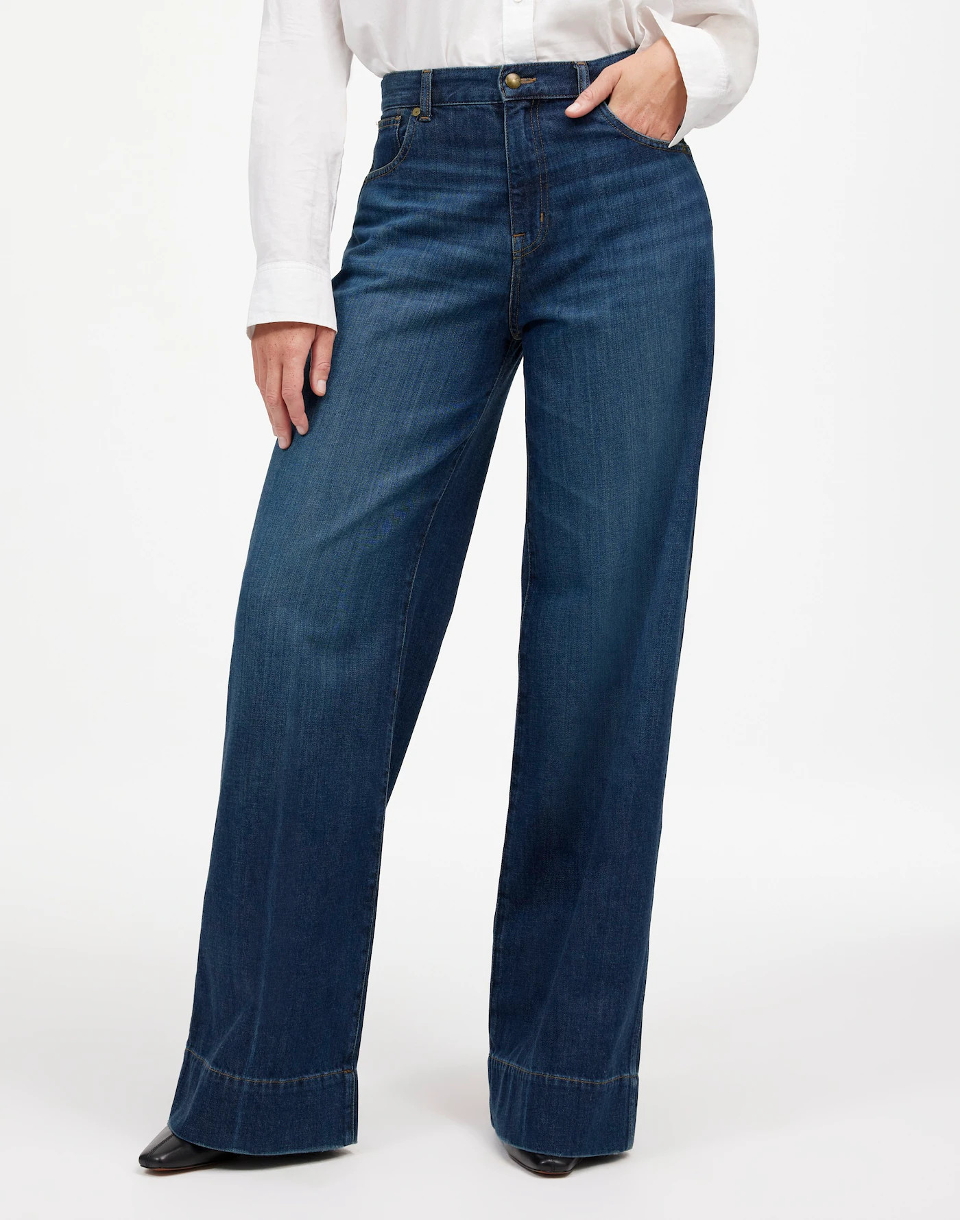 Curvy Superwide-Leg Jeans: Softdrape Denim Edition | Madewell
