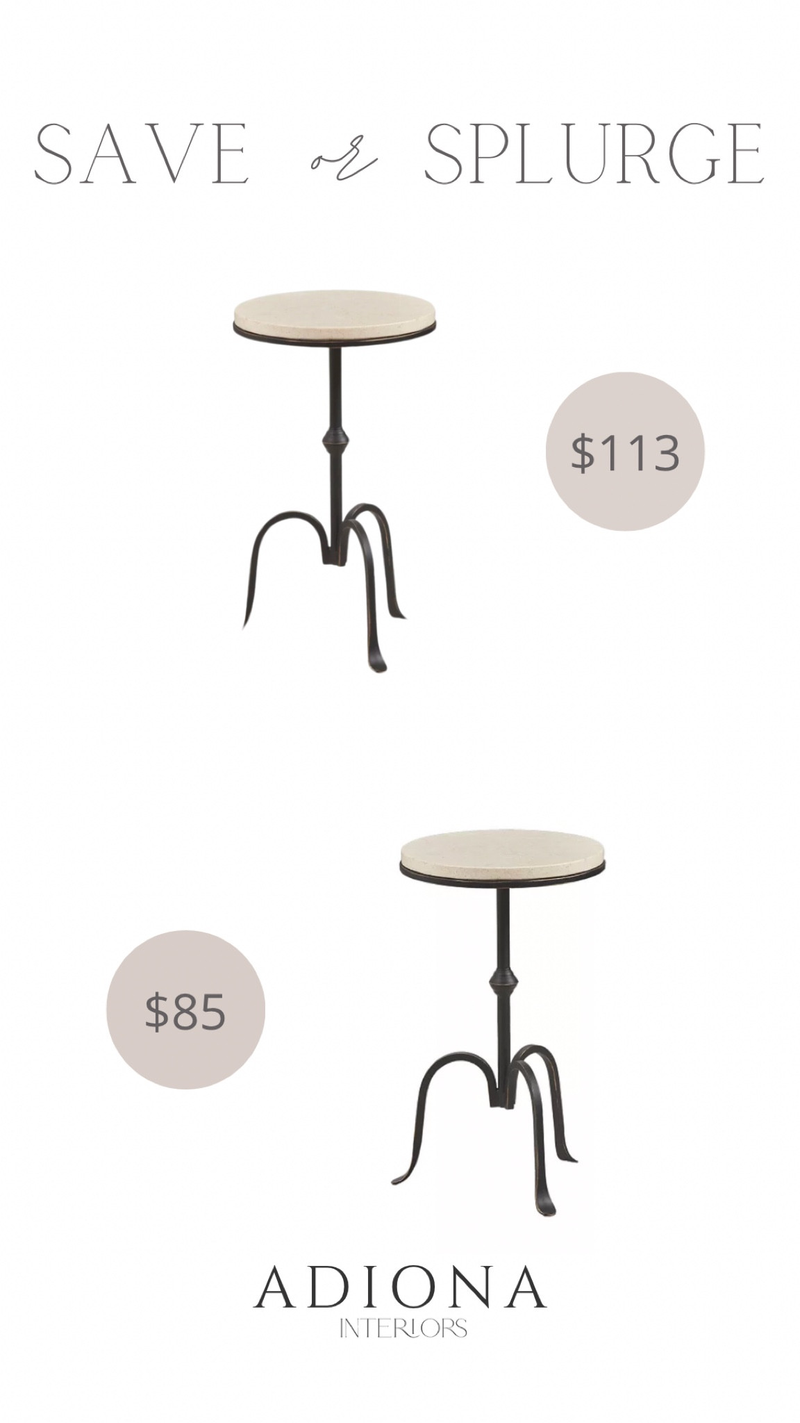 Iron accent table, three legged accent table

#LTKSaleAlert #LTKHome #LTKFindsUnder100
