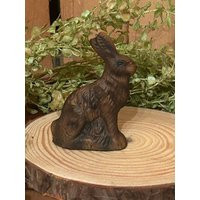 Primitive Resin Chocolate Bunny, Spring Easter Faux Candy Decoration, Country Small | Etsy (US)