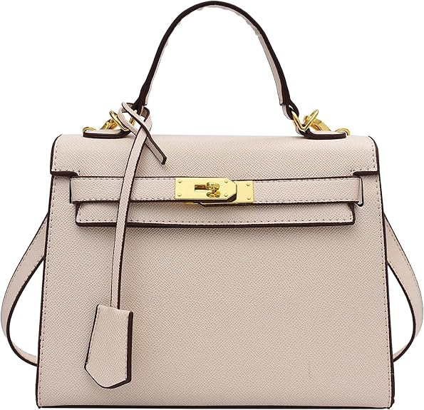 Women's Top Handle Satchel with Detachable Strap Top Handle Bag Designer Leather Crossbody Bag Ha... | Amazon (US)