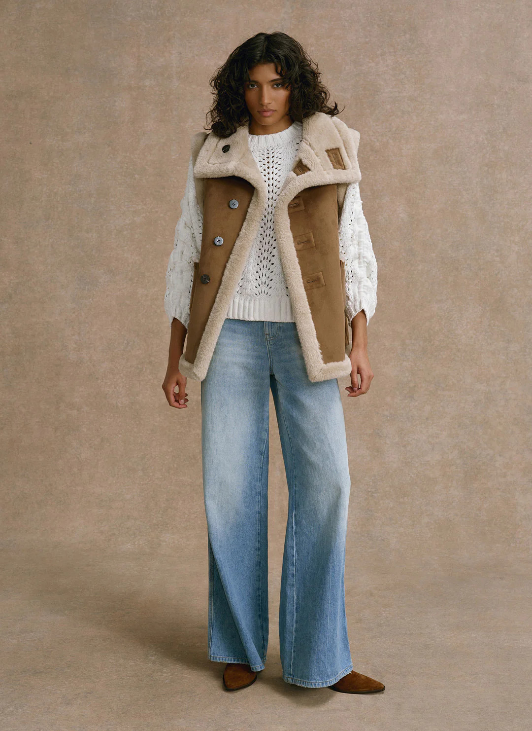 SHOP THE LOOKTan Bonded High Neck Reversible GiletWAS£165.00NOW£89.00Colour: TanSize Guide
  
C... | Mint Velvet