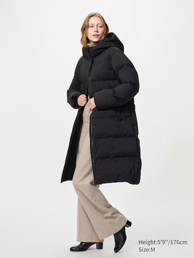 Women's Seamless Down Long Coat | UNIQLO UK | UNIQLO (UK)