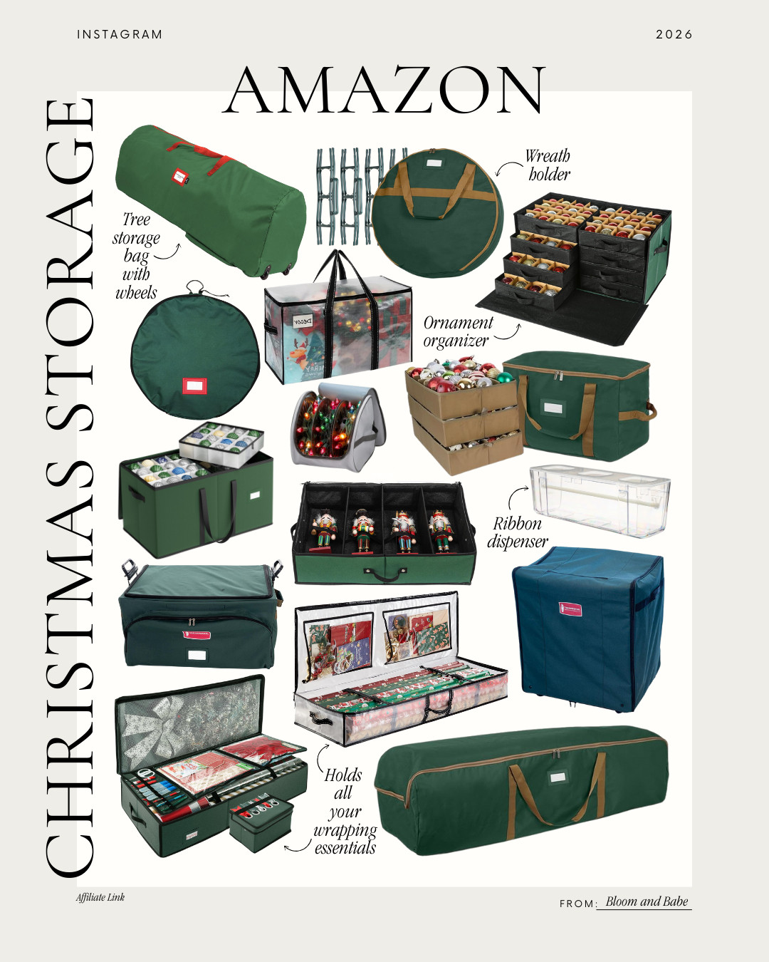 Amazon Christmas storage must-haves to make packing it all away easier this year. Simple solutions that save space, stay organized, and make next season feel less overwhelming. 

 #LTKHoliday #LTKSeasonal #LTKHome