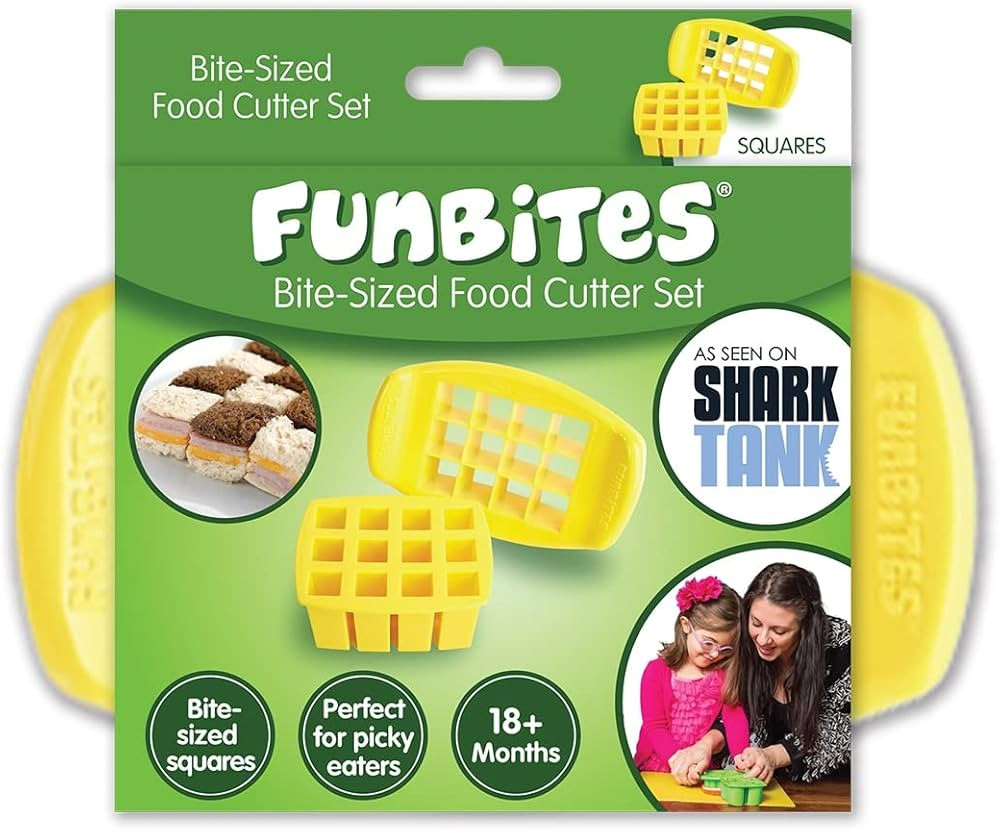Food Cutter for Kids, Yellow Squares | Amazon (US)