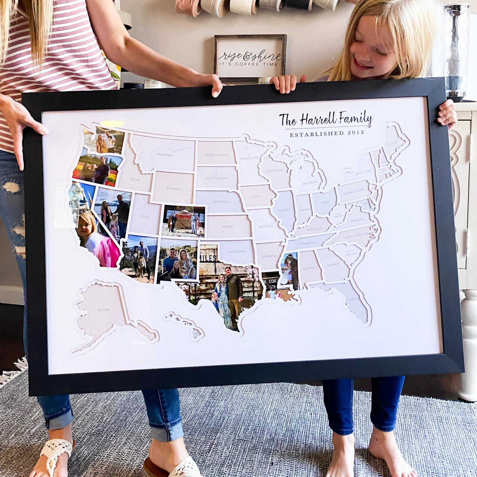 Personalized USA Photo Map  50 States Travel Map Gift | Etsy | Etsy (US)