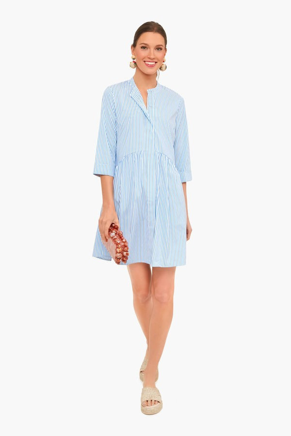 Blue Stripe Royal Shirt Dress | Tuckernuck (US)