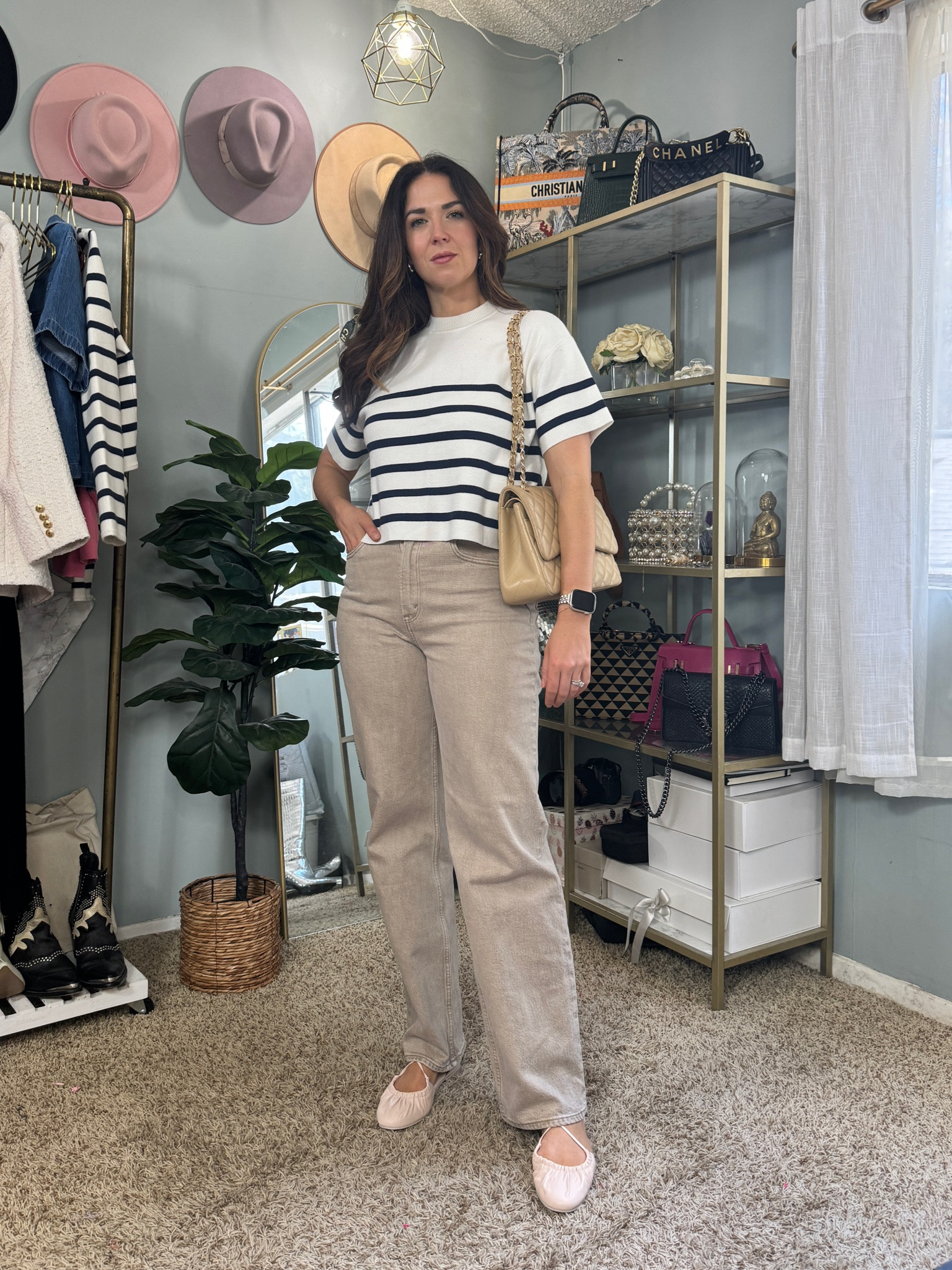 Casual and chic wide leg jeans outfit from Abercrombie! 

Jeans, wide leg jeans, ballet flats, ballet flats outfit, work outfit 

#LTKmidsize #LTKfindsunder100 #LTKfindsunder50