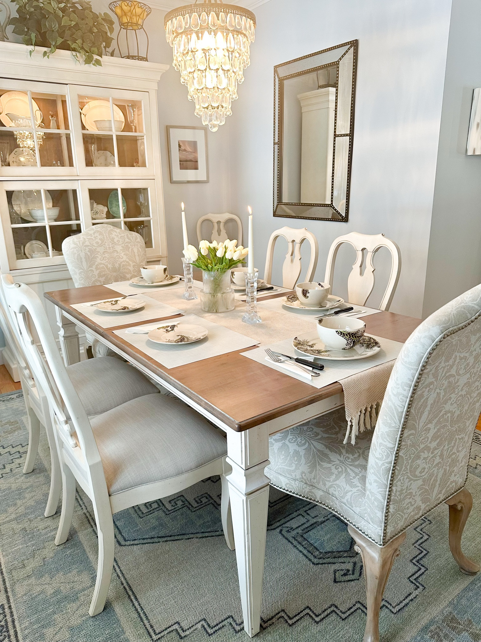 Dining room, neutral dining room, traditional dining room, Persian rug, faux tulips, faux florals, spring decor, spring dining room decor 

#LTKFindsUnder50 #LTKFindsUnder100 #LTKHome
