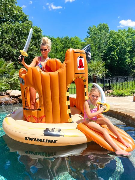 Amazon summer finds. Pool party. Pirate ship pool float. Lake day. Beach day 

#LTKfindsunder100 #LTKhome #LTKkids