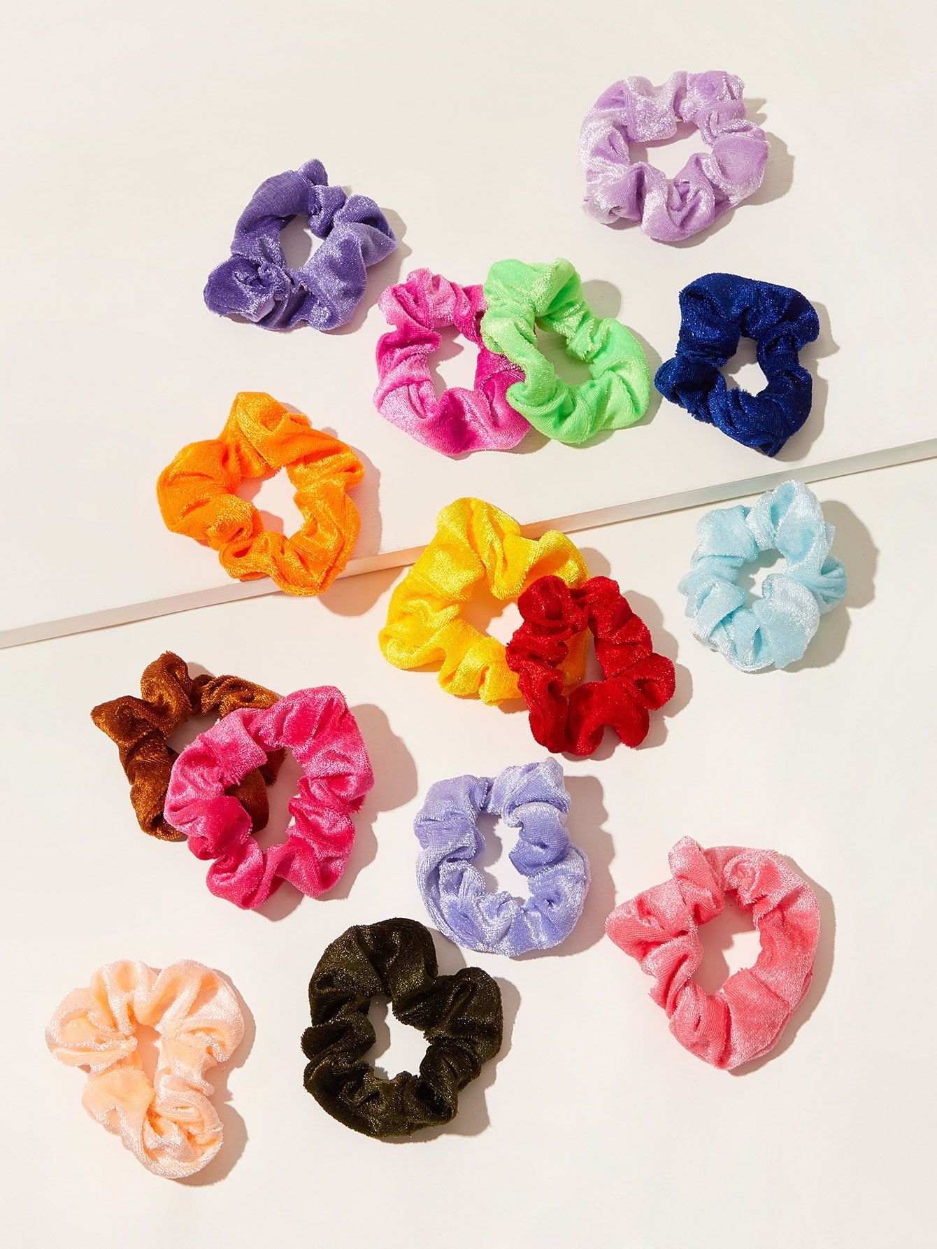 15pcs Solid Scrunchie | SHEIN