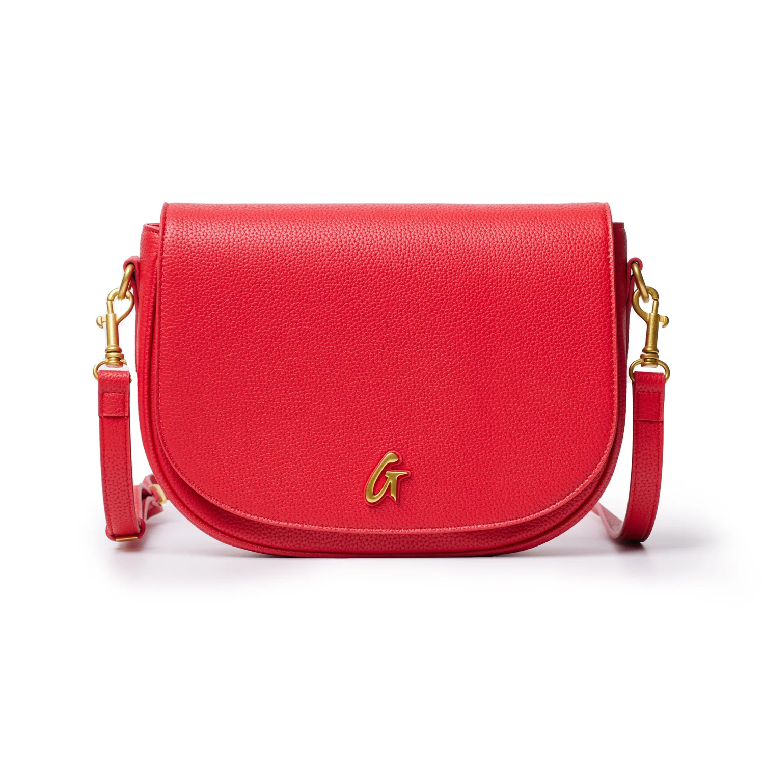 PEBBLE SHOULDER BAG RED LARGE | Glam-Aholic Lifestyle