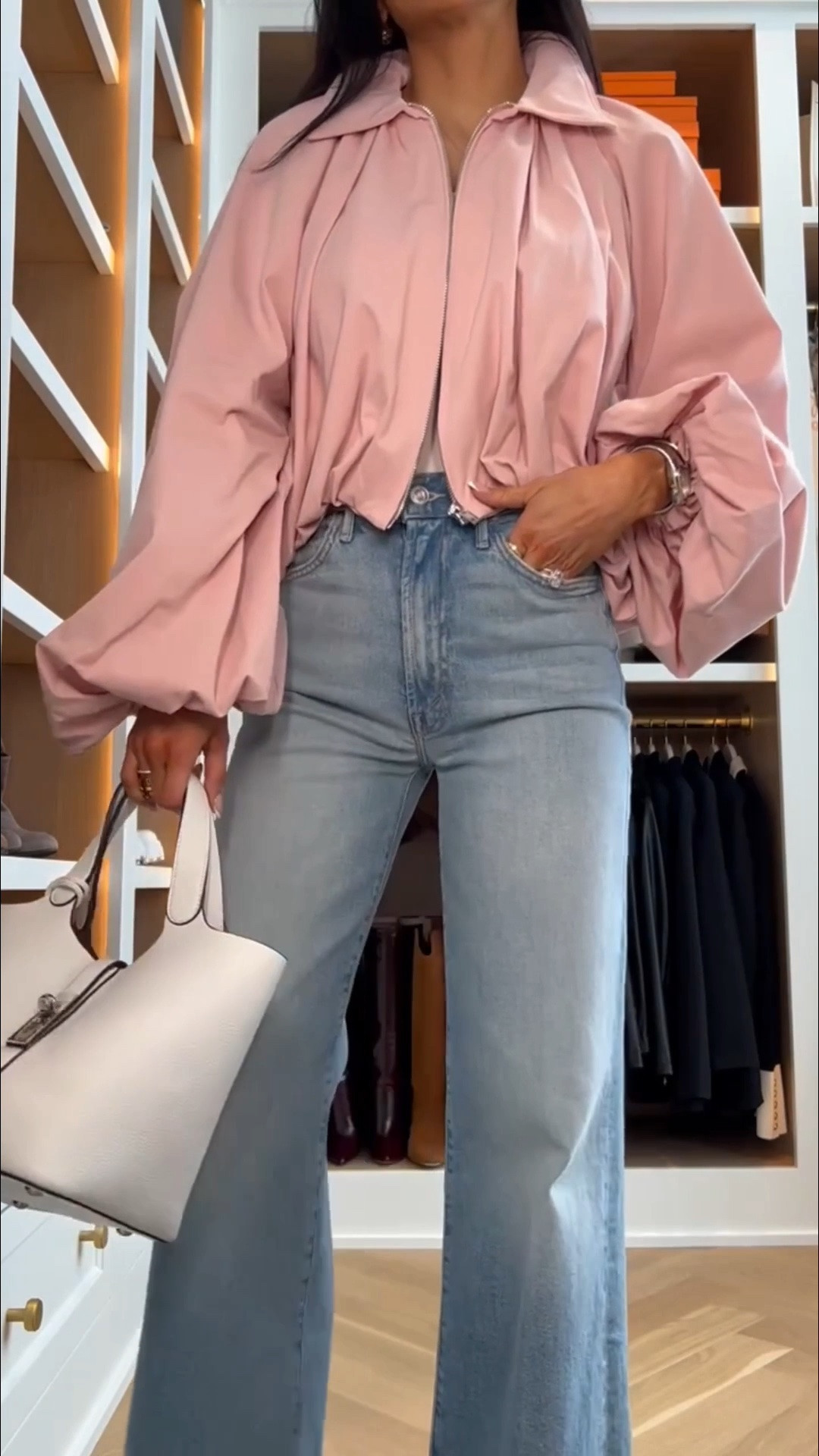 Transitional outfit ideas. A pink bomber jacket is perfect for a pop of color.

This one was from the Spring collection but Zara just dropped an updated style for fall. Love the funnel neck design!

#LTKSaleAlert #LTKOver40 #LTKmomlife