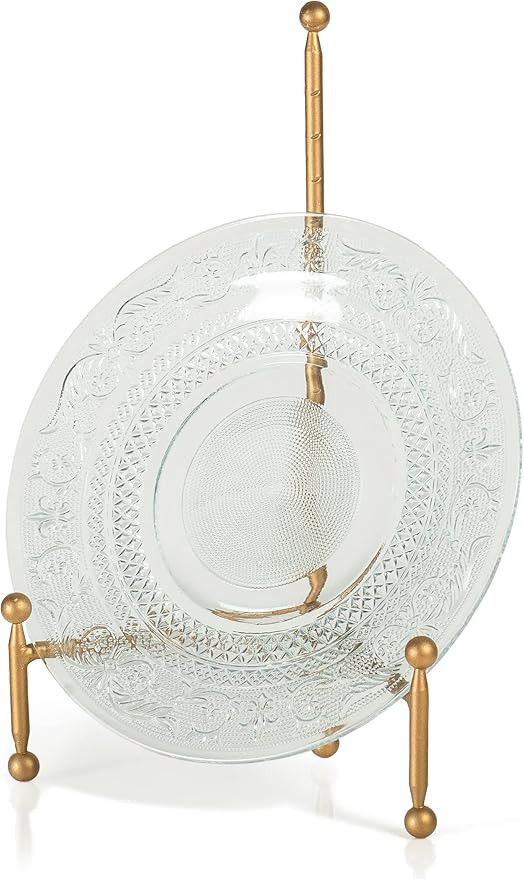 Red Co. Decorative Tripod Plate Stand and Art Holder Easel in Gold Finish - 14" h | Amazon (US)