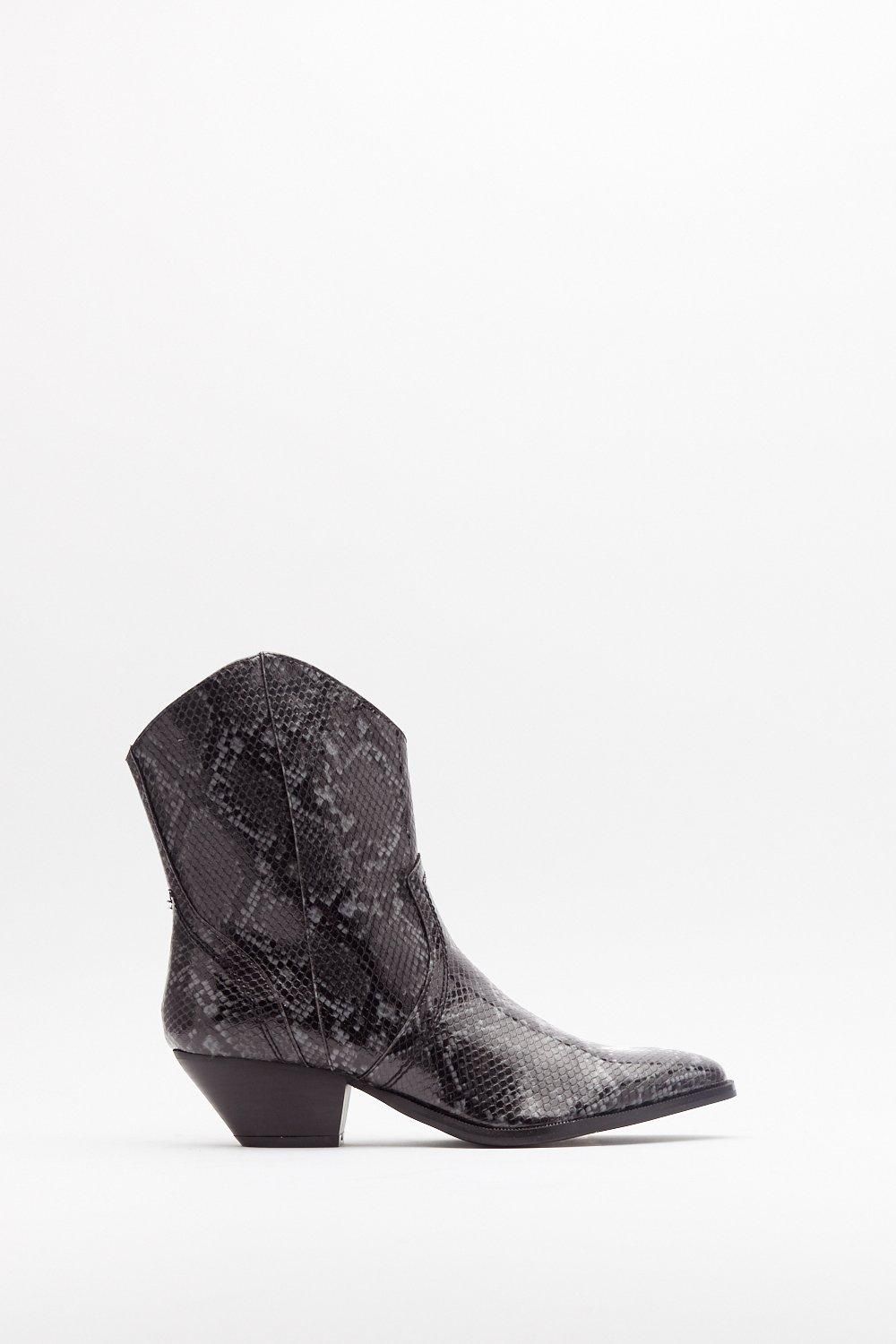 Snake the Risk Faux Leather Western Boots | NastyGal (US & CA)