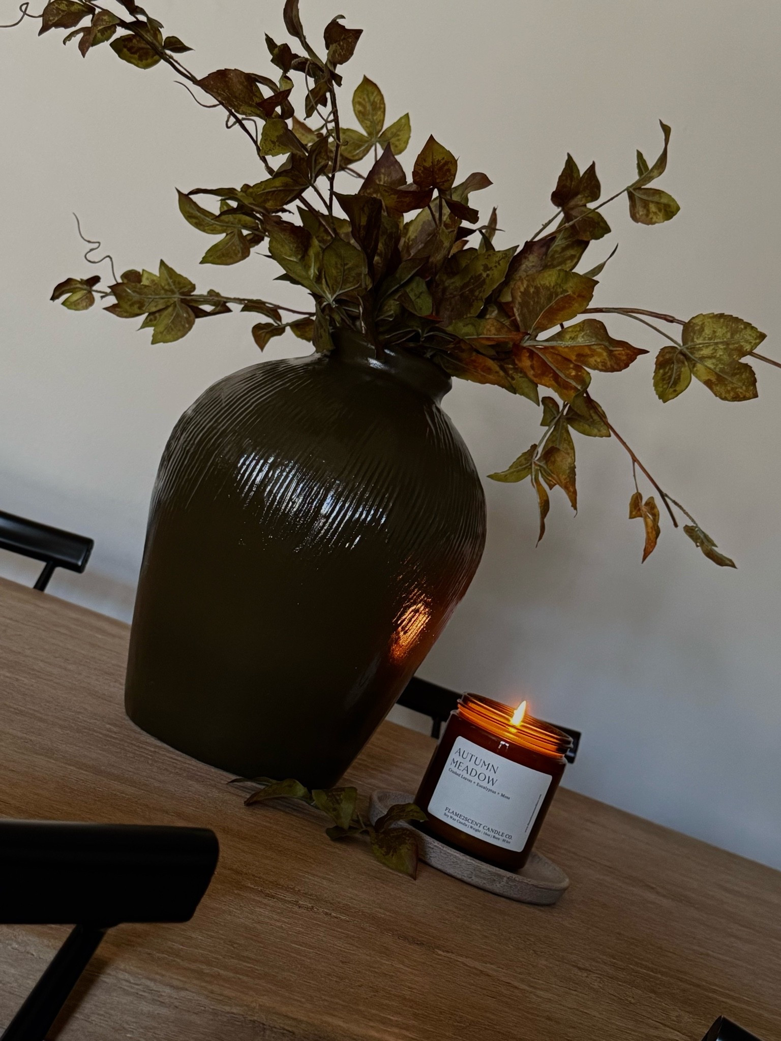 Tall vase, minus vase, ￼ fall stems, eggplant stems, green fall stems, ￼ Ivy stems, fall, decor, false styling, dining dining room table styling

#LTKSaleAlert #LTKHome #LTKSeasonal