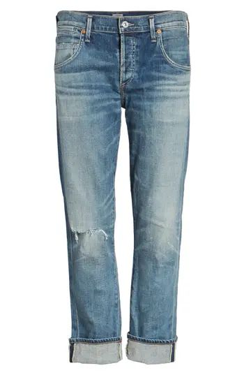 Women's Citizens Of Humanity 'Emerson' Ripped Slim Boyfriend Jeans, Size 23 - Blue | Nordstrom