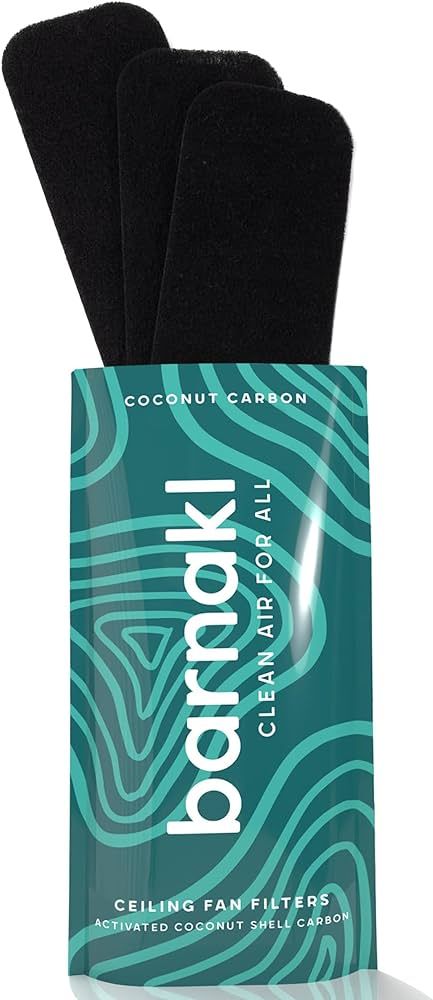 barnakl Ceiling Fan Filters | Activated Coconut Shell Carbon Filter | Easy-Stick Universal Ceilin... | Amazon (US)