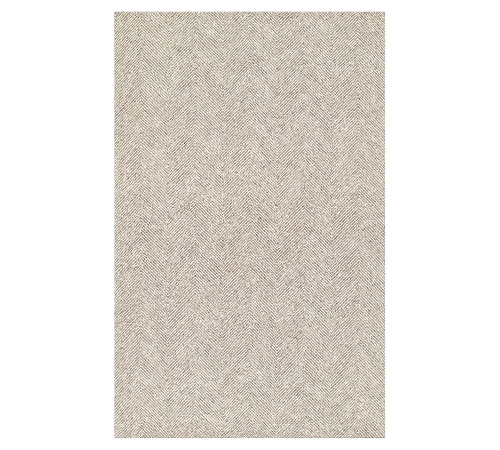 Iweala Handcrafted Chevron Rug | Pottery Barn (US)