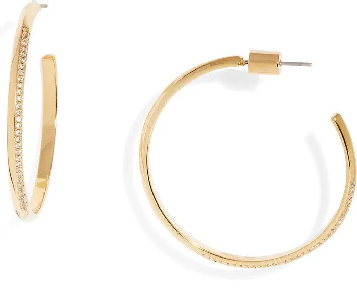 Pavé Hoop Earrings | Nordstrom