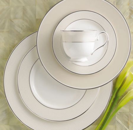 Lenox Opal Innocence Stripe Bone China 5 Piece Place Setting, Service for 1 | Tap below to shop | Follow for more!! Xx

#LTKHome #LTKStyleTip