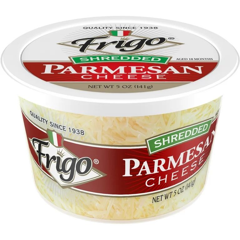 Frigo Shredded Parmesan Cheese, 5 oz Refrigerated Plastic Cup | Walmart (US)