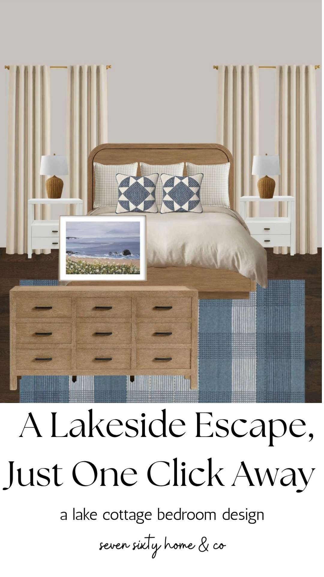 A Lakeside Escape, Just One Click Away

A lakeside cottage bedroom featuring a Pottery Barn bed, Pottery Barn dresser, Quince bedding, Quince curtains, Target accent pillows, and coastal artwork from Minted. The upholstered bed creates a warm, welcoming focal point while the breathable Quince bedding keeps the room feeling relaxed and comfortable year-round. Layered with coastal-inspired textiles and artwork, these pieces create a bedroom that feels collected, timeless, and ready for a weekend by the water. 

 #LTKHome