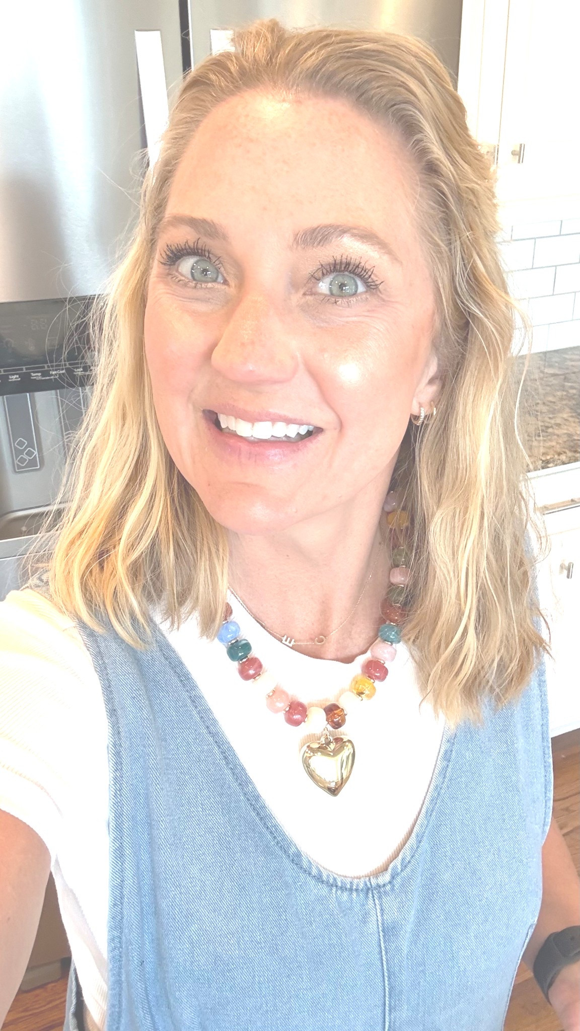 Love this beaded chunky heart necklace!!! 

#LTKdayinmylife #LTKootd #LTKmomlife