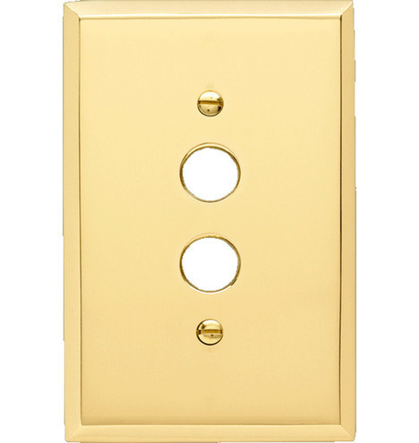 Lewis Single Push-Button Switchplate Item # C5407 | Rejuvenation