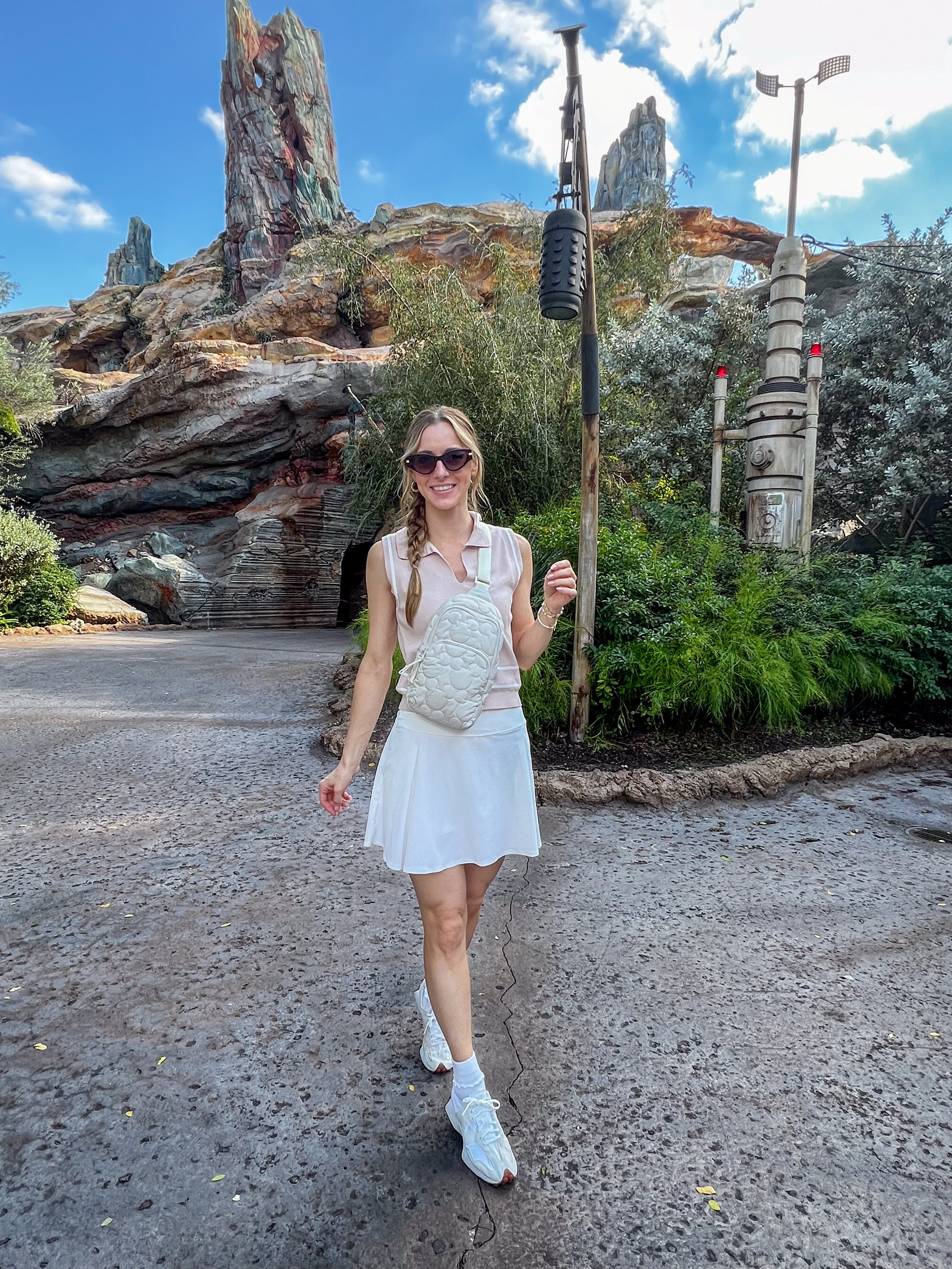 Cruisin' through the Galaxy's Edge in style! These sneakers and a cute sling bag make for the perfect park outfit. New Balance sneakers fit TTS. Check out my storefront for more outfit ideas! 🌟 
 

 #LTKootd #LTKSeasonal #LTKOver40