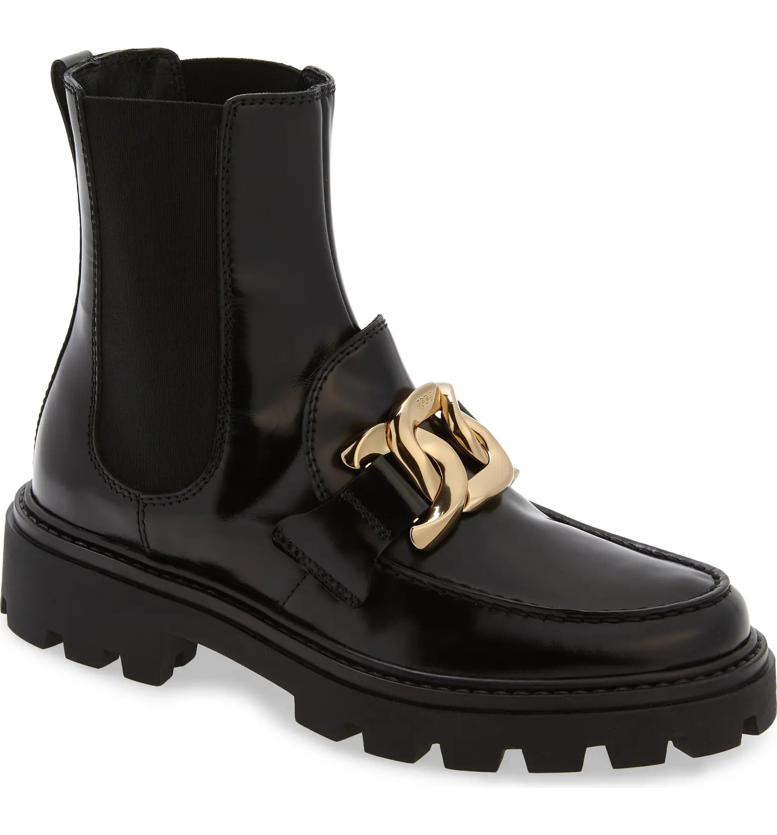 Tod's Chain Detail Lug Sole Bootie | Nordstrom | Nordstrom