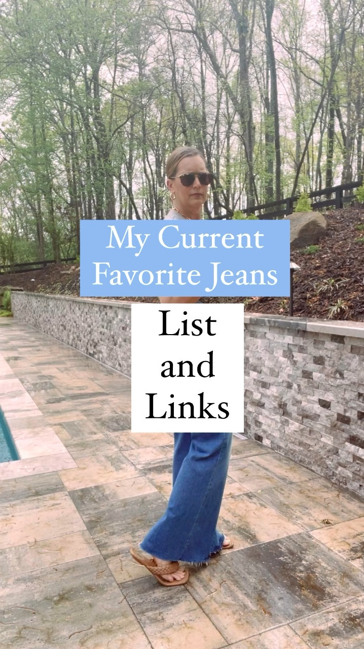 Hi Friends,
I am over 50 and I have been on a big denim upgrade kick since February. (Also, you’re welcome for the throwback music mash-up - sound on).
I’ve been trying on and wearing several @motherdenim styles ($$$) and have now compiled my current favorites in one shoppable list for you. 

For reference, I’m 5’6”+ , size 10 and I wear a size 30 in Mother. 

Here’s some quick highlights. Check below for link info.

👖Weekender - these are best-selling flare jeans. These were my first upgrade this year and they are AWESOME. Hit at the floor (available in petite, too), flattering flare, a title but of stretch. These look great with a variety of tops because of the cut. 

👖Weekender Fray - All the goodness of Weekenders, but with a beachy edge. These might be my current favorite jeans.

👖Rascal Fray Ankle - These are a straight leg that hits at ankle. I love them with a sweater or blazer. For summer, an off sleeve or fuller or flowy top would be perfect. Flats or wedges would look great - sneakers, too. 

👖The Roller Mid-Rise Wide Leg (shown) - This pair is a little fitted at the top and gets fuller as it heads to the floor. These are 70s inspired which is probably what draws me to them.

👖Patch Pocket Undercover Sneak - this pair started the wide leg obsession for me. The color, the cut, the fun little patch pockets. These have a summer road trip vibe and I’ve been wearing them like crazy. 

Whew! There are more, but I’ll stop there today. I’ll share more very soon. 
Save this post for reference. 
Also, follow @shoppixieco to stay up with my fashion research. ☺️

I’ve linked all my current favorites on LTK. 
Type this link into your browser to see the full list: 
https://liketk.it/4DOne

OR Comment JEANS and I’ll send you the links.

Have a great day! Thanks for spending time on @shoppixieco today. - Jill

50 and up fashion • Show up in Midlife • Style your 50s • Look Good, Feel Good • 50+ Fashion Feed • Over 50 Jeans • Denim over 50 • Midlife Classic Style • Midlife Chic • Owning Midlife • Get Dressed in Midlife

#LTKstyletip #LTKover40 #LTKVideo