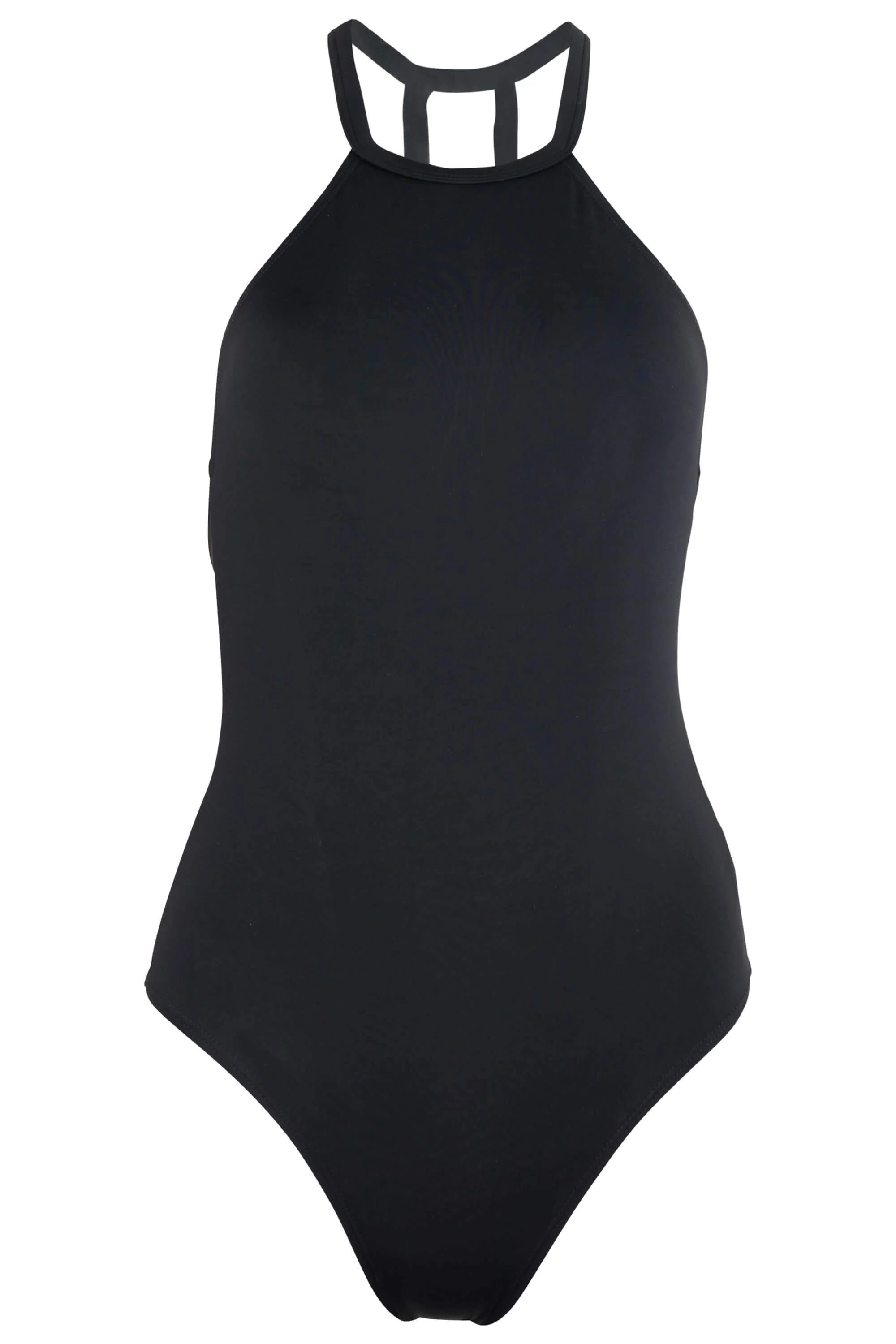 Denise - High Neck One Piece Swimsuit in Black | Sauipe Swim