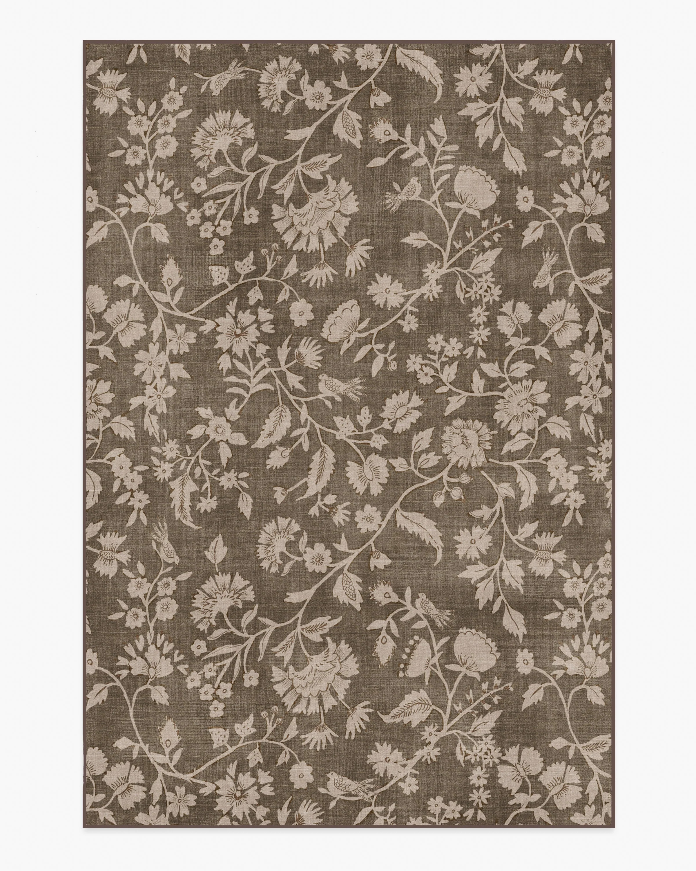 Brenna Brown & Taupe Flatwoven Rug | Ruggable US | Ruggable
